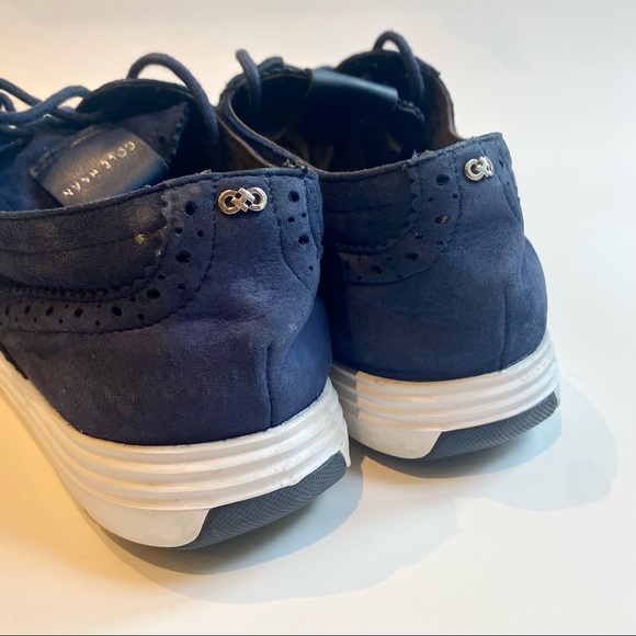 Cole Haan | ZERØGRAND Wingtip Oxford in Blazer Blue - Picture 9 of 9